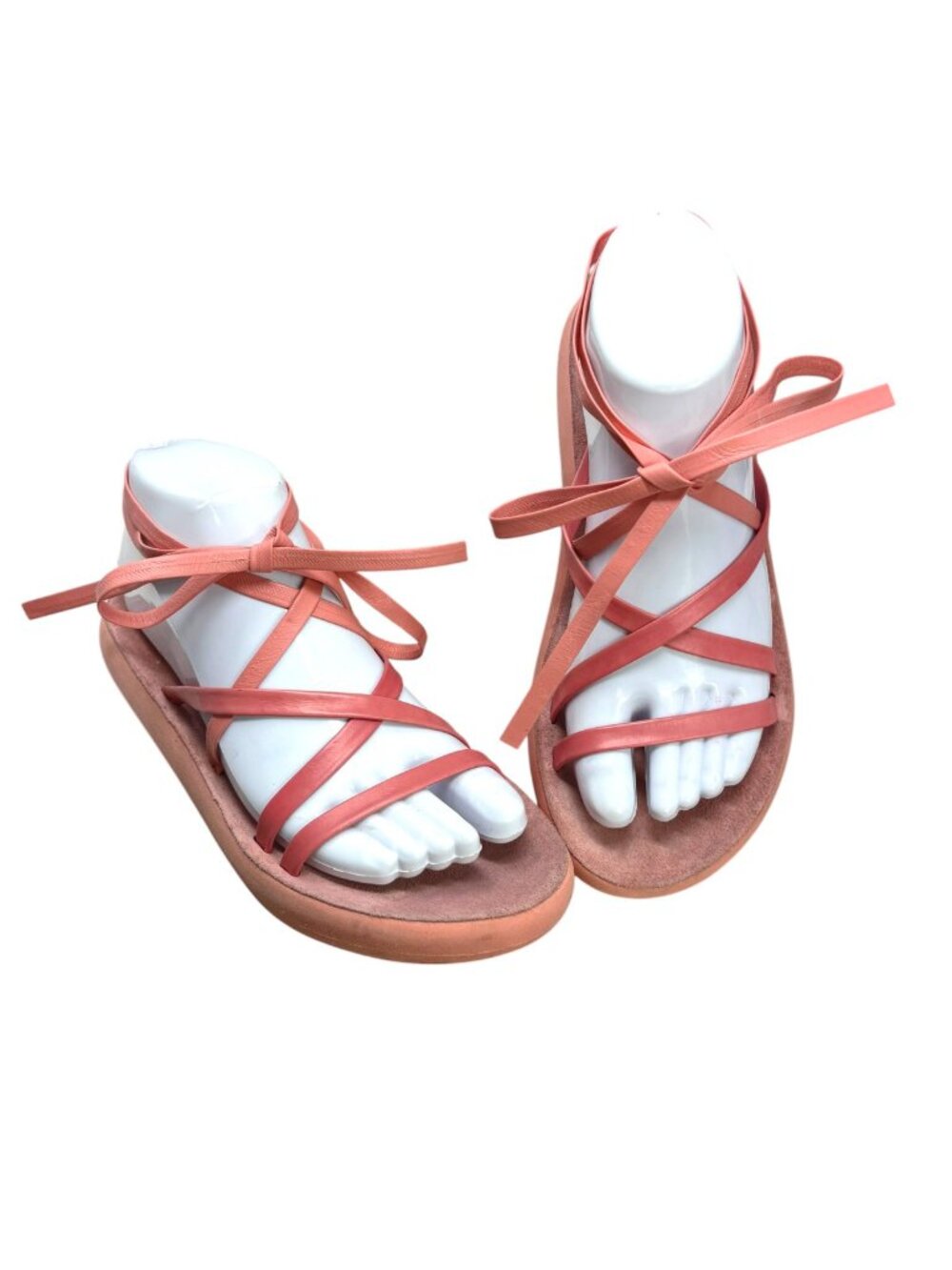 Ancient Greek Sandals Co Morfi Comfort Pink‎ Nappa Gladiator Style Sandals